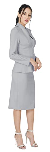 Women's Formal Office Business Work Jacket Skirt Suit Set