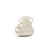 Maui Strappy Womens Sandals with Kitten Heels ?C Vegan Leather Slip On Dress Sandals for Women, Square Toe Wedding Shoes