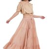 Women's Gypsy 25 Yard Solid Color Cotton Skirt