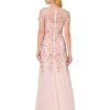Women's Beaded Gown with Godets