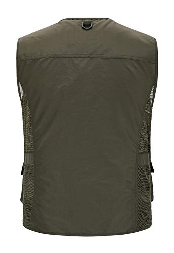 Outdoor Multi Pocket Vest Summer Casual Mesh Vest Jacket for Fishing Hunting Work Waistcoat