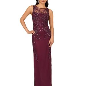 Women's Beaded Column Long Dress