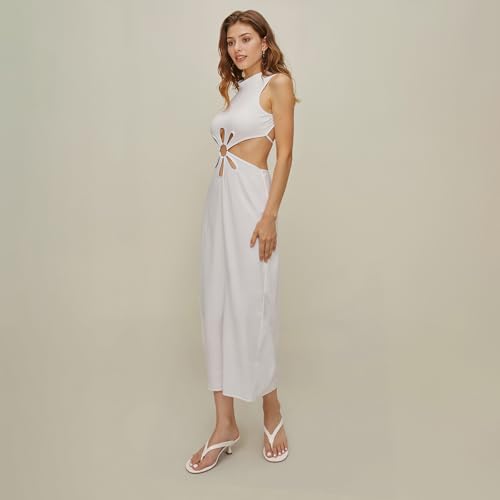 Womens Kitten Heel Sandals Round Open Toe Flip Flop Heels One Strap Slides Short Heeled Sandals for Women