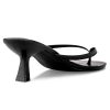 Kitten Heels Flip Flop Thong Sandals 2.5-Inch Low Heeled Square Open Toe Sandals for Women