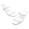 Kitten Heels for Women ?C Low Heels, Slip-On Open Toe Heeled Mules with 2 Straps, Dressy Short Heeled Sandals for Wedding, Party