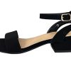 Open Toe Ankle Strap Low Block Heel Dressy Sandal