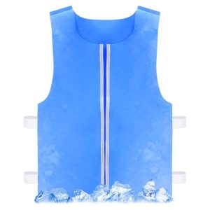 Cooling Vest for Men & Women Ice Reflective Vest Cool Jacket for Hot Weather with Pockets Ideal for Motorcycle Outdoor Stay Cool