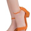 Women??s Low Heels ?C Open Toe Chunky Block Heeled Sandals with Ankle Strap | Comfortable Dressy Short Heels for Prom, Wedding,