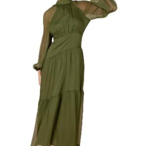 Women's Julip Sheer Long Sleeve Maxi Dress