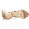 Women's Strappy Lace Up Chunky Heeled Sandals
