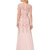Women's Beaded Gown with Godets