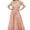 Women's Gypsy 25 Yard Solid Color Cotton Skirt