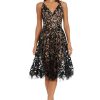 Women's Blair Plunging Fit and Flare Midi Dress