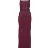 Women's Beaded Column Long Dress