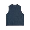 Summer Retro Pocket Denim Vest Coat Men's and WoMen's Casual Sleeveless Button Top