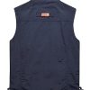 Men’s Fishing Vest Outdoor Work Quick-Dry Hunting Zip Reversible Travel Vest Jacket with Multi Pockets