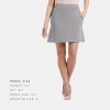 Women's Ecofabric Ponte Stretch A-Line Skirt with Side Pockets