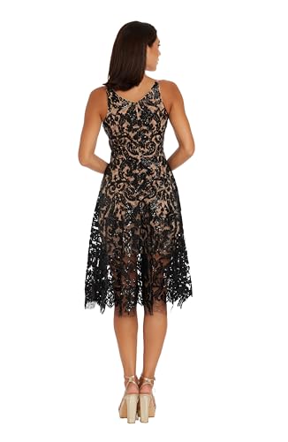 Women's Blair Plunging Fit and Flare Midi Dress