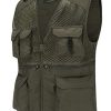 Outdoor Multi Pocket Vest Summer Casual Mesh Vest Jacket for Fishing Hunting Work Waistcoat