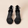 Women's Two Strap Heeled Sandal