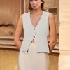 Womens Sweater Vest V Neck Button Down Crop Knit Tank Top Fashion 2025 Sleeveless Basic Cardigans