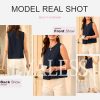 Vest for Women 2025 Button Down Sleeveless Blazer Suit Vest Cropped Waistcoat Spring Summer Casual Outfits