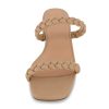 Women's Nestar Braided Low Block Heel Sandal +Memory Foam
