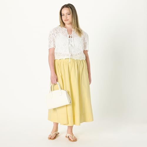 Women's Arlo Voluminous Cotton Poplin Midi Skirt