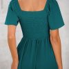 Summer Dress for Women 2025 Casual Short Sleeve Bow Tie V Neck Ruffle Midi Flowy Dresses