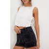 Embroidery Flower Tank Tops for Women Y2K Sleeveless Square Neck Tie Up Cropped Vest Summer Chic Going Out Blouse