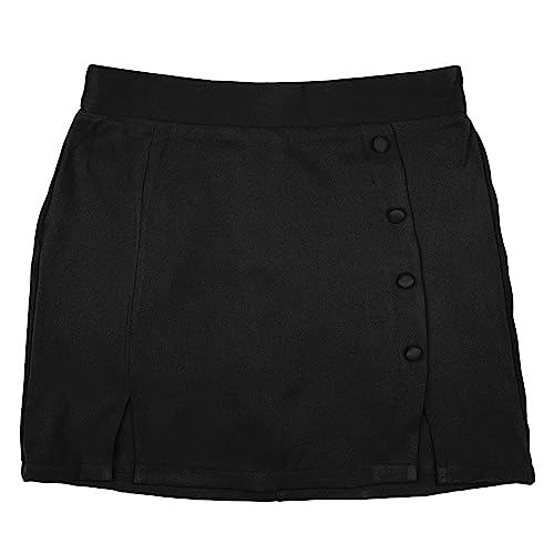 Women's 2 Piece Blazer and Skirt Suits, Open Front Blazer Jackets + Side Slit Mini Skirts