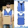 Cooling Vest for Men&Women, Reflective Ice Vest with 32 PCS Ice Packs, Cool Jacket for Hot Weather Summer Workout