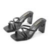 Women 3 Inch Slip On Heels Lady Heeled Sandal 332