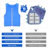 Cooling Vest for Men & Women Ice Reflective Vest Cool Jacket for Hot Weather with Pockets Ideal for Motorcycle Outdoor Stay Cool