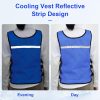 Cooling Vest for Men&Women, Reflective Ice Vest with 32 PCS Ice Packs, Cool Jacket for Hot Weather Summer Workout