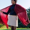 Women's Ecofabric Ponte Stretch A-Line Skirt with Side Pockets