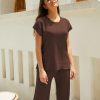 2 Piece Outfits for Women Sweater Sets Knit Vest Tops Elastic Waisted Pants