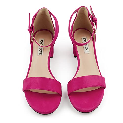 Women's Chunky Low Heels Ankle Strap Open Toe Block Heel Sandals