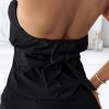 Women's Summer 2 Piece Sets Casual Business Halter Sleeveless Button Down Vest Shorts Matching Sets