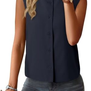Vest for Women 2025 Button Down Sleeveless Blazer Suit Vest Cropped Waistcoat Spring Summer Casual Outfits