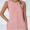 Fall Sweater Vest Women 2025 Casual Sleeveless Lightweight Button Down Knit Cardigans Shirts Ribbed Tank Tops