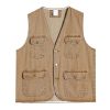 Summer Retro Pocket Denim Vest Coat Men's and WoMen's Casual Sleeveless Button Top