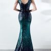 Women Sequin 1920s Formal Dresses Evening Gown Party Great Gatsby Long Mermaid Cocktail Wedding Dress