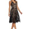 Women's Blair Plunging Fit and Flare Midi Dress