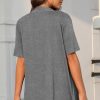 Lightweight Summer 3/4 Sleeve Cardigan for Women Trendy Casual Draped Tie Front Cardigans Fall Shrugs High Low Hem