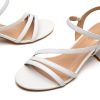 Strappy Heels for Women, Sandals Women Dressy, 2.16 inch Low Block Heels for Women