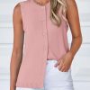 Fall Sweater Vest Women 2025 Casual Sleeveless Lightweight Button Down Knit Cardigans Shirts Ribbed Tank Tops