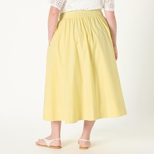 Women's Arlo Voluminous Cotton Poplin Midi Skirt