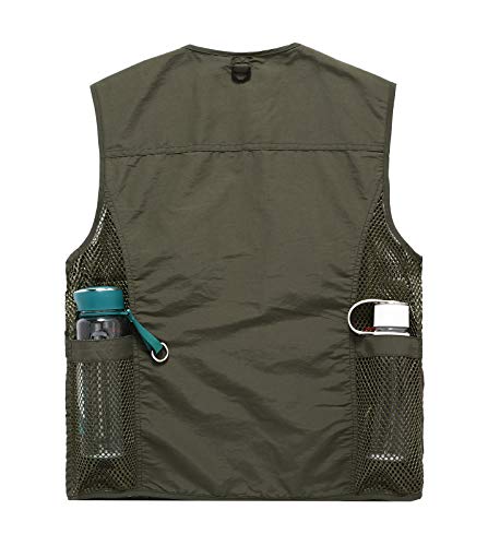 Outdoor Multi Pocket Vest Summer Casual Mesh Vest Jacket for Fishing Hunting Work Waistcoat