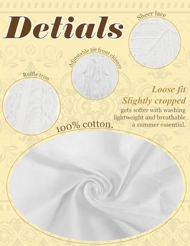 Women Summer Boho Lace Tie Front Tank Beach Vacation Top Button Down Sleeveless Cardigan Crop Y2k Tops Clothes 2025